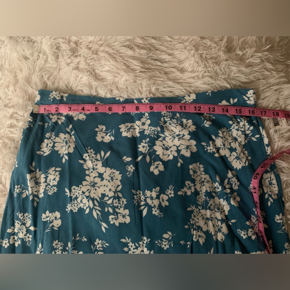 Blue Floral Maxi Skirt - Picture 8 of 8